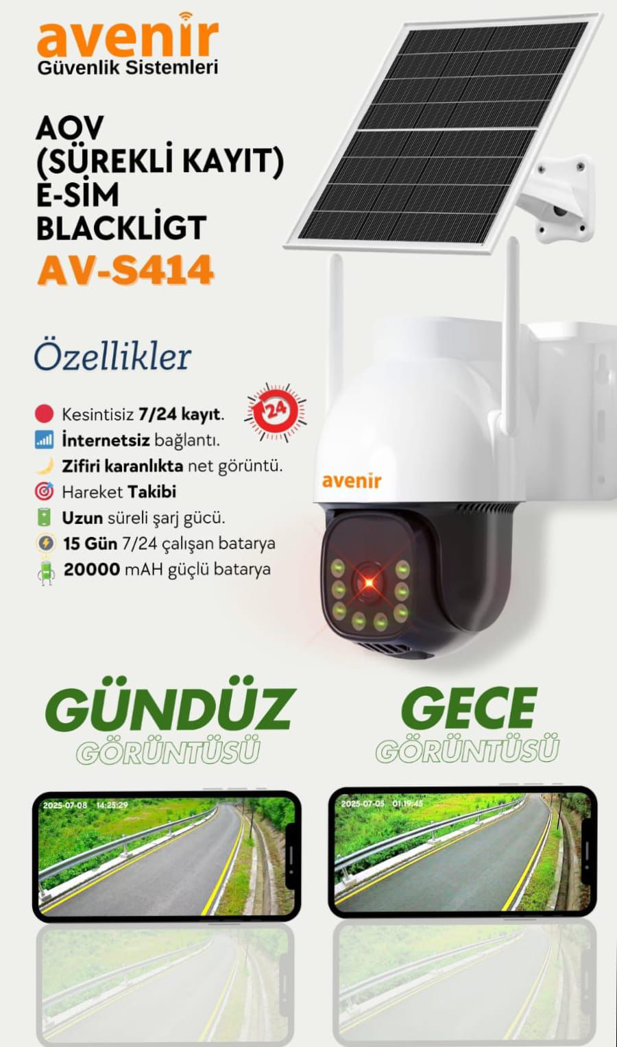 Avenir Akıllı Güvenlik Kamerası